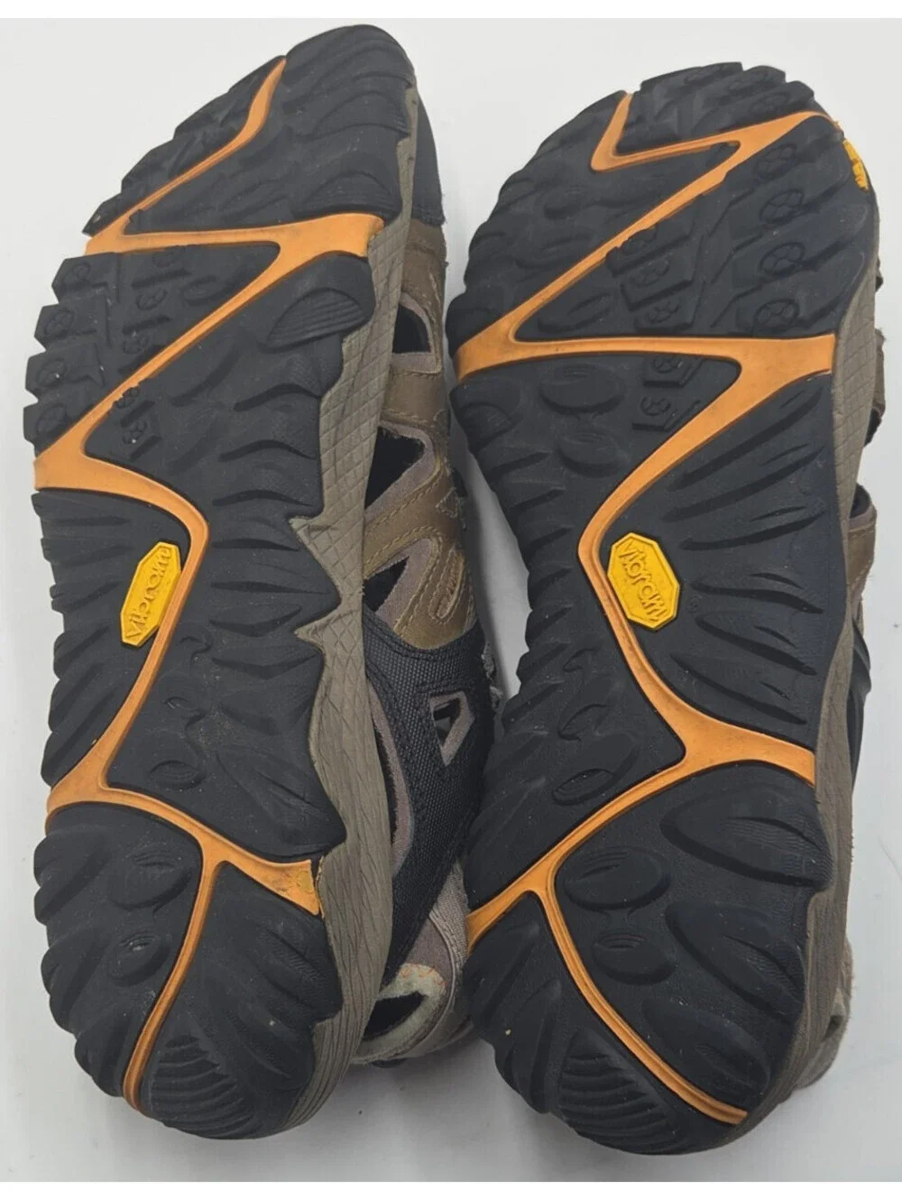 Merrell All Out Blaze Sieve Mens 10.5 Hiking Water Sandals Vibram Brown